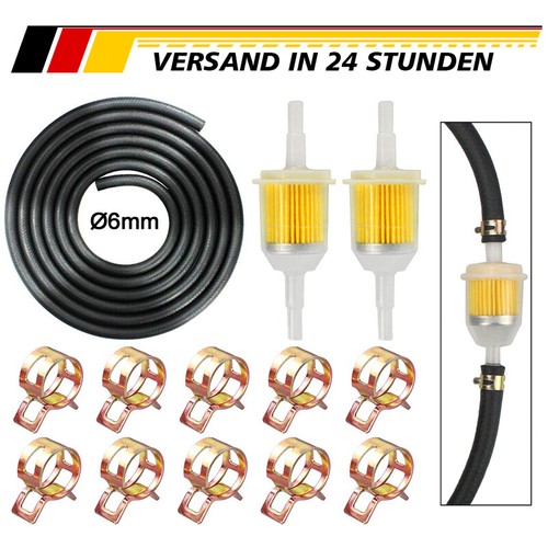 6mm benzinfilter - 6mm,